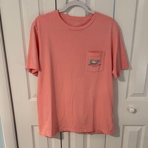 Vineyard Vines Men's Coral Pocket Tee